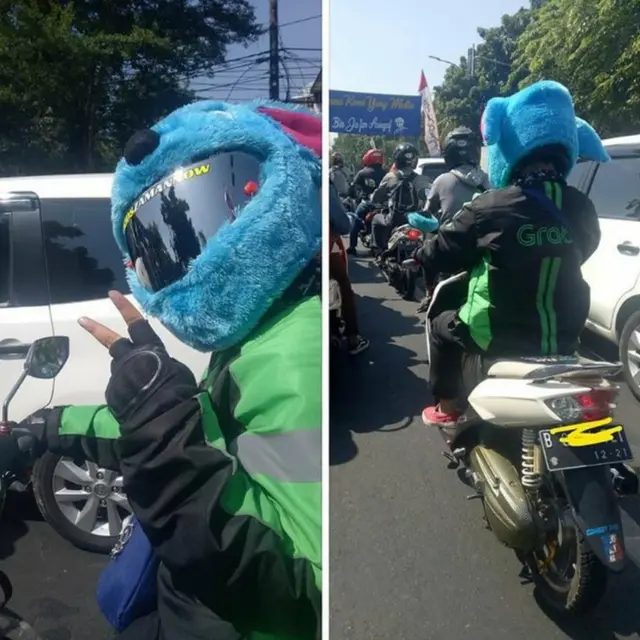 6 Motor Driver Ojek Online Ini Tampilannya Heboh, Penumpang Tepuk Jidat