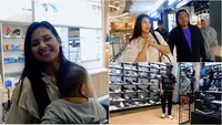 Momen Indah Permatasari ajak mertua ke mal Jakarta. (Sumber: YouTube/Indah Permatasari)