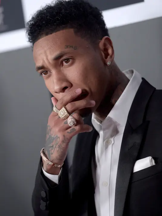 Meski status hubungan antara Tyga dan Cyna adalah mantan tunangan. Siasat Tyga untuk memutuskan tali hubungannya dengan Blac terpampang jelas. (AFP/Bintang.com)