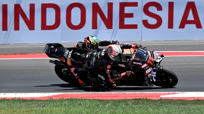 Dominasi Aprilia di Sirkuit Mandalika, Bezzecchi Kuasai Podium Utama