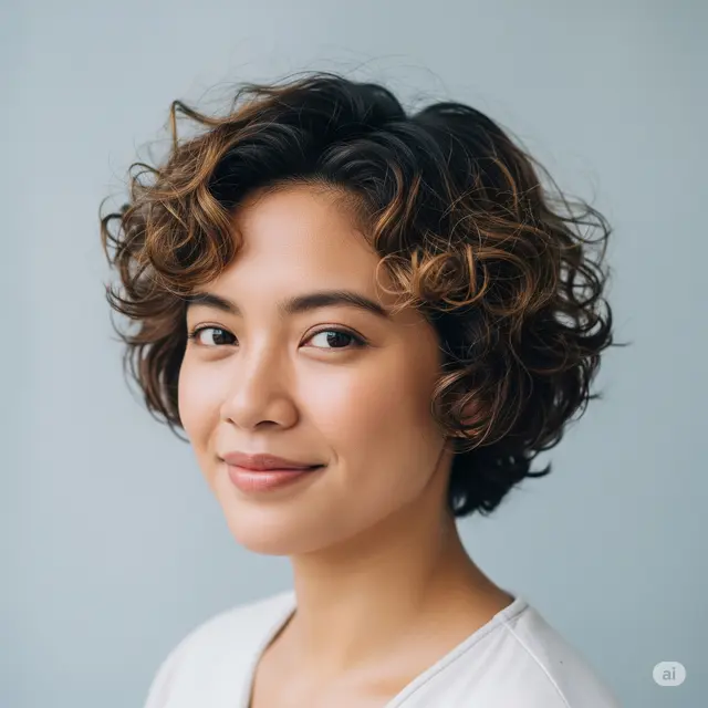 7 Inspirasi Rambut Pendek Keriting Anti Ribet, Cocok untuk Wanita Aktif!