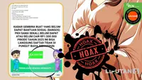 6 Hoaks yang Beredar Sepekan, dari Listrik Gratis sampai Bantuan Hewan Ternak