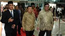 Calon Wakil Presiden terpilih 2014, M. Jusuf Kalla menghadiri acara satu dasawarsa DPD di ruang Komplek Parlemen Senayan, Jakarta, Senin (29/9/2014) (Liputan6.com/Andrian M Tunay)