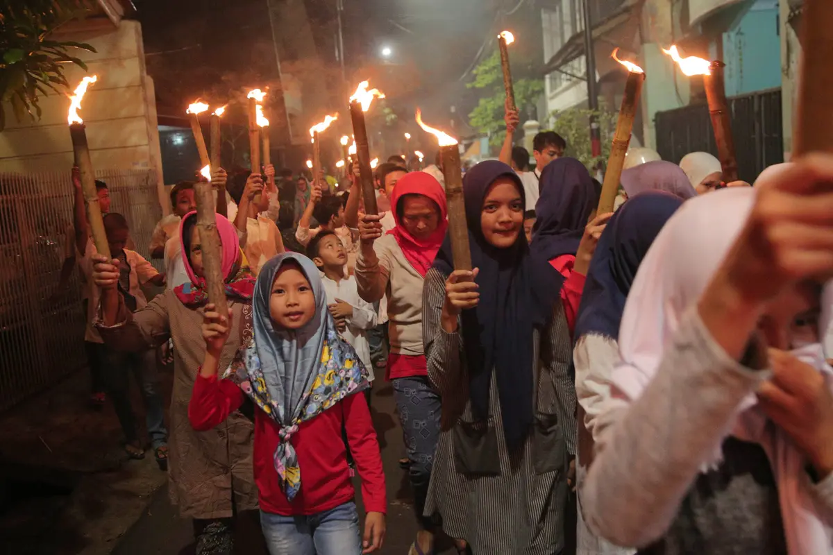 PHOTO: Kemeriahan Pawai Obor Sambut Tahun Baru Islam 1439 H