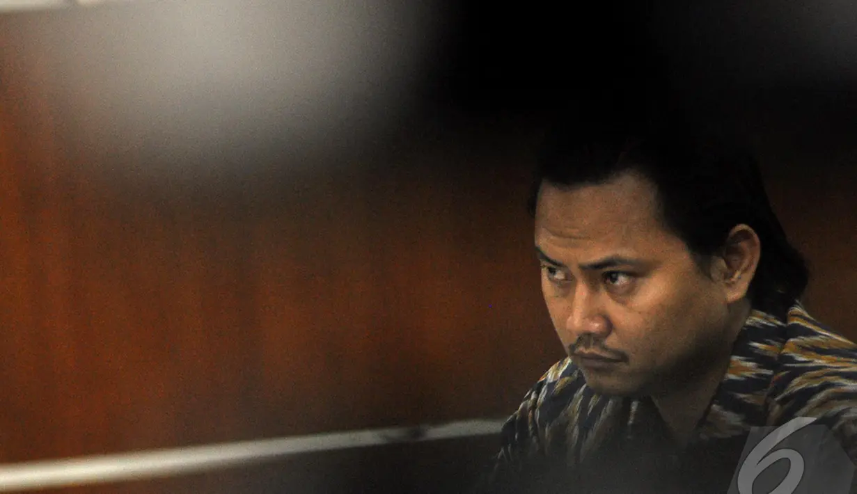 Riefan Avrian adalah Direktur Utama PT Rifuel yang tersangkut kasus Vidiotron, Pengadilan Tipikor, Jakarta, Kamis (13/11/2014)(Liputan6.com/Miftahul Hayat)