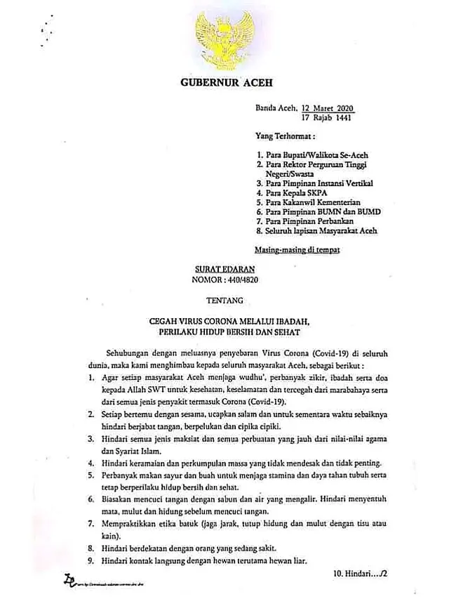 SE Plt. Gubrnur Aceh, Nova Iriansyah (Ist)