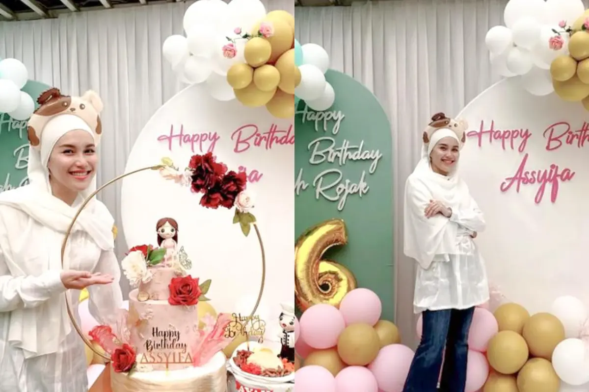 7 Pesona Cantik Ayu Ting Ting Pakai Hijab di Perayaan Ulang Tahun Adiknya, Tuai Pujian