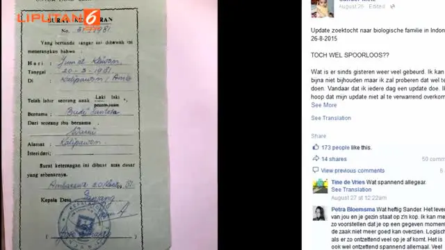 Curahan Hati Pria Belanda yang Ingin Bertemu Keluarga di Tanah Air