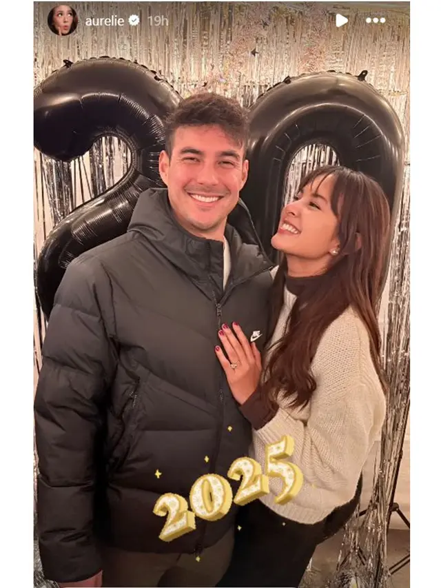 6 Potret Aurelie Moeremans Rayakan Tahun Baru Usai Menikah, Sudah Berstatus Istri