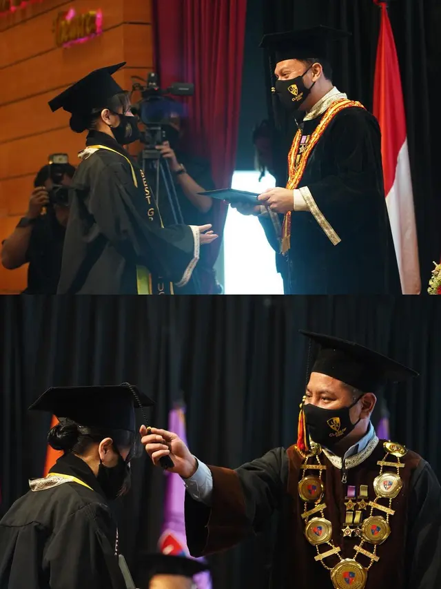 7 Momen Prilly Latuconsina Wisuda, Jadi Lulusan Terbaik