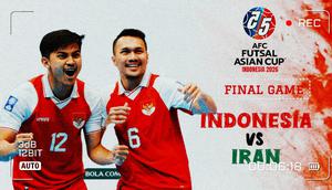 Timnas Futsal Indonesia Vs Iran. (Bola.com/Wiwig Prayugi)