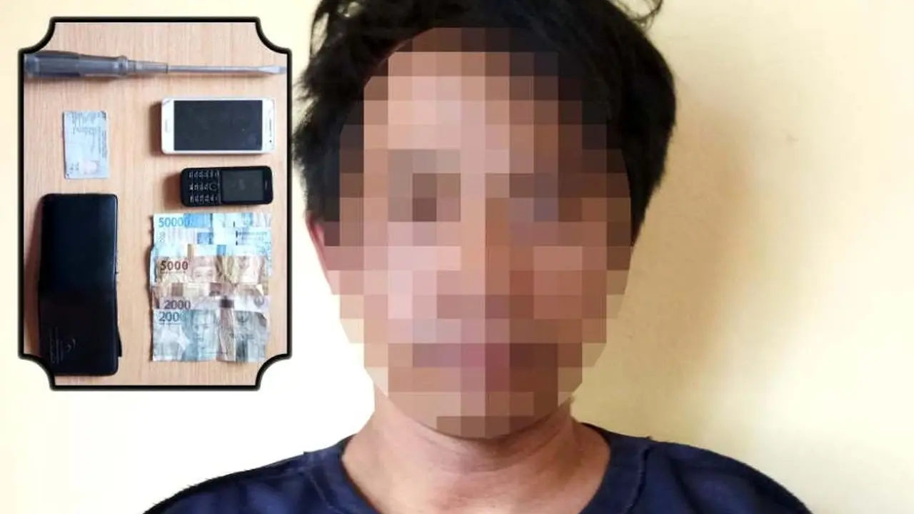 SN (42), maling apes yang kalah duel dengan pemilik rumah di Pemalang, Jawa Tengah. (Foto: Liputan6.com/Polres Pemalang/Muhamad Ridlo)