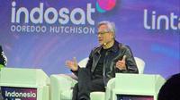 CEO NVIDIA Jensen Huang di acara&nbsp;Indonesia AI Day 2024. Liputan6.com/Agustin Setyo Wardani