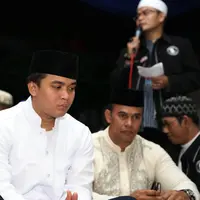 Jumat (3/4), tahlilan tujuh hari meninggalnya Olga Syahputra pun digelar (Foto: Muhammad Akrom Sukarya) 
