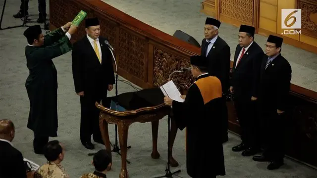 VIDEO: Bambang Soesatyo Salah Ucap Sumpah Jabatan