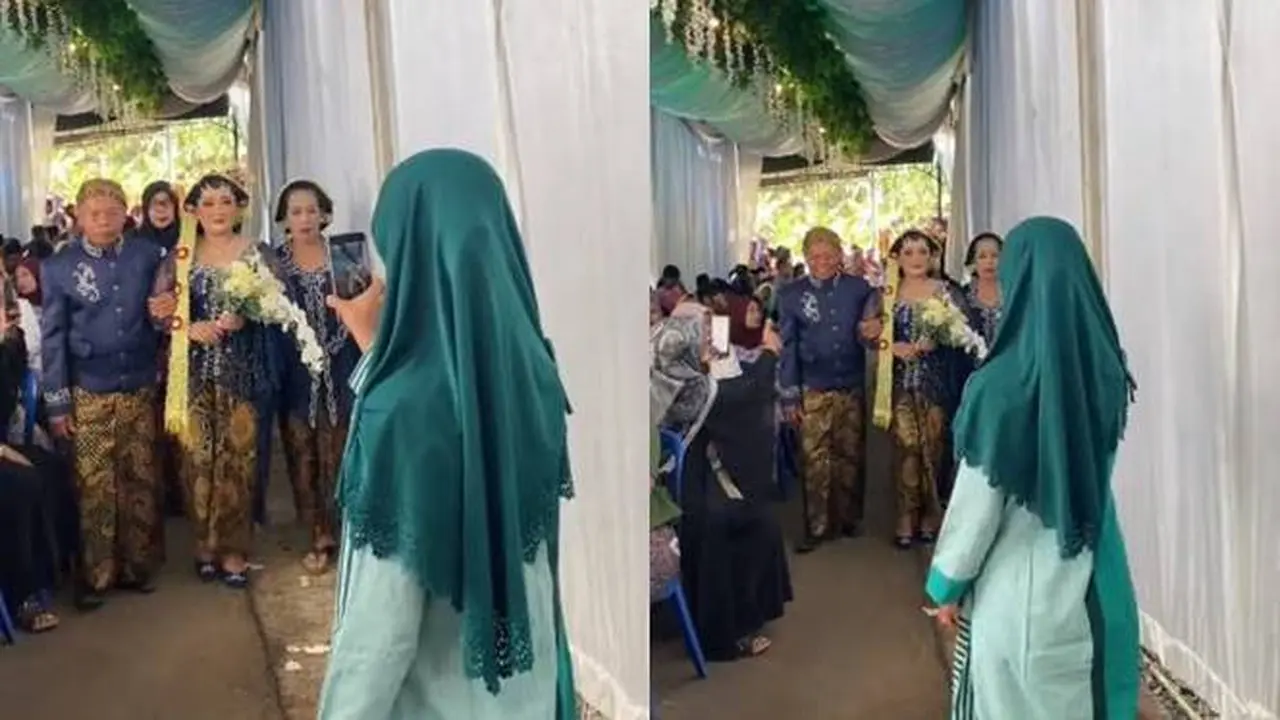Viral, Emak-Emak Halangi Fotografer Abadikan Momen Nikah Ini Bikin Geleng-Geleng