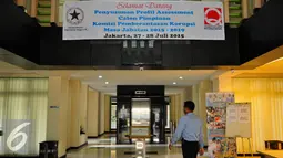 Seleksi tahap III calon pimpinan KPK meliputi uji kecerdasan, potensi kerja, penilaian kepribadian dan integritas tersebut diikuti sebanyak 48 orang, Jakarta, Senin (27/7/2015). (Liputan6.com/Yoppy Renato)