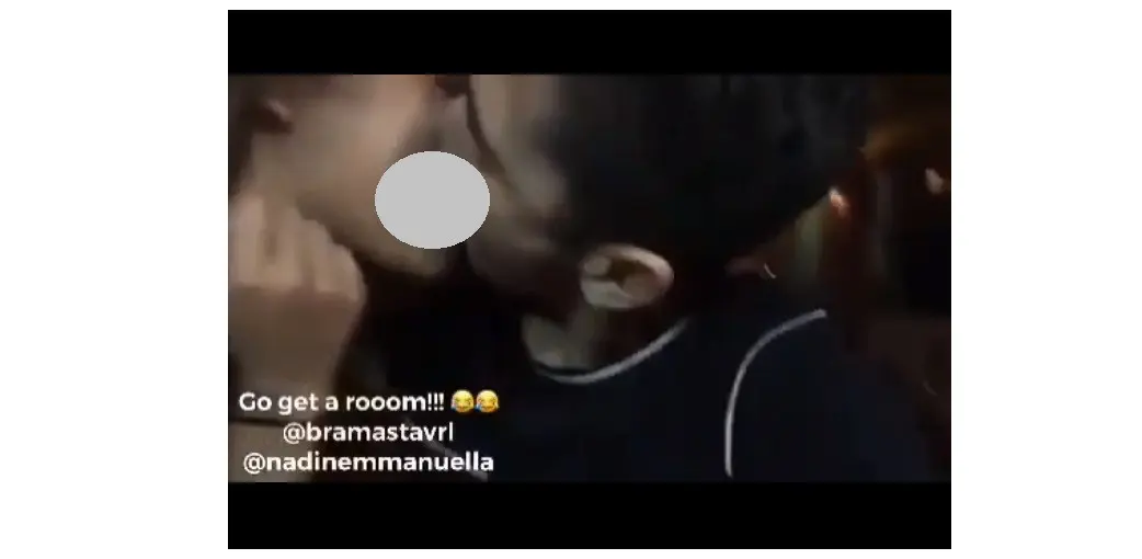 Verrell Bramasta kedapatan tengah berciuman dengan anak Ruth Sahanaya (Foto: Instagram/@lambe_turah)