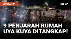 Polres Metro Jakarta Timur mengamankan sembilan orang diduga terlibat penjarahan rumah artis sekaligus politisi PAN, Uya Kuya, di kawasan Duren Sawit, Sabtu malam.