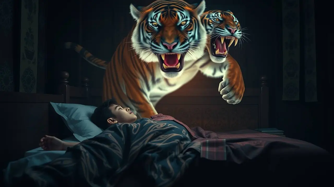 mimpi digigit harimau