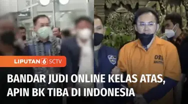 Polri menangkap bandar judi online kelas atas, Apin BK. Apin BK ditangkap polisi di Malaysia pada hari Jumat (14/10). Apin BK merupakan bandar judi online yang namanya masuk dalam bagan konsorsium 303 Sumatera Utara.