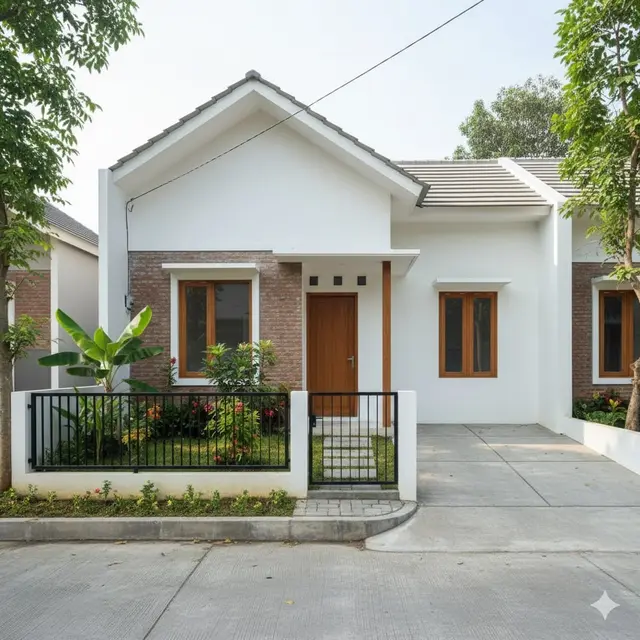 Rumah Tipe 36 dengan Taman Kecil