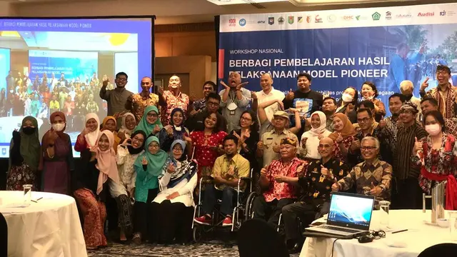 PIONEER, Program Respons Kemanusiaan Inklusif untuk Disabilitas dan Lansia, Menteng, Jakarta Pusat, Kamis (15/9/2022). Foto (Liputan6.com/Ade Nasihudin).