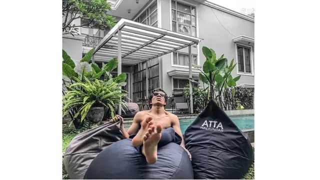 Memiliki tubuh ideal, Atta masih berusaha untuk mencapai target mendapatkan 70 kg massa otot.