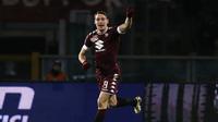 Striker Torino asal Italia, Andrea Belotti. (AFP/Marco Bertorello)