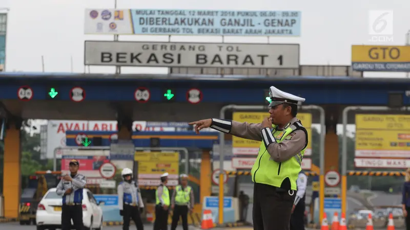 Ganjil Genap di Pintu Tol Bekasi Mulai Diberlakukan