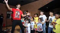 d'Masiv di mini konser press screening film animasi BoBoiBoy. (Nurwahyunan/Bintang.com)