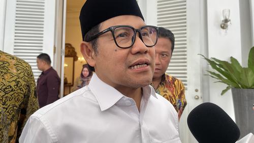 Ketua Umum Partai Kebangkitan Bangsa (PKB) Muhaimin Iskandar atau Cak Imin di Balai Kota DKI Jakarta.