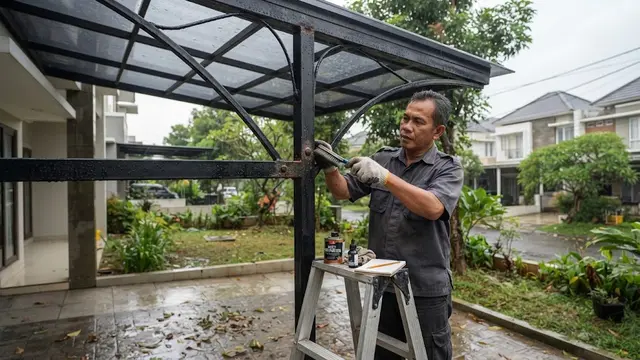 Merawat Kanopi Besi di Musim Hujan agar Tidak Mudah Karatan