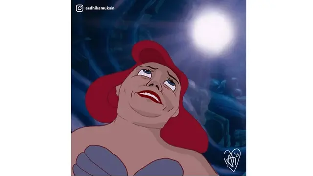 7 Ilustrasi Jika Para Karakter Disney Hidup di Masa Sekarang, Bikin Geleng Kepala