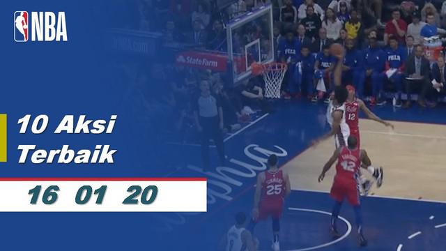 Berita Video 10 Aksi Pemain Terbaik NBA 16 Januari 2020