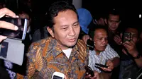 Mantan Kepala Dinas Perhubungan DKI Jakarta Udar Pristono akhirnya ditahan Kejaksaan Agung, Jakarta, (17/9/14). (Liputan6.com/Johan Tallo)