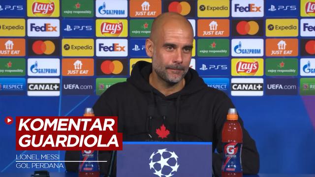 COVER: Komentar Pep Guardiola Usai Lionel Messi Cetak Gol Perdana untuk PSG