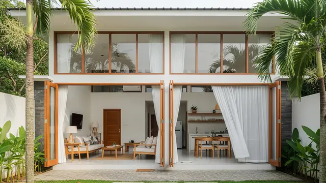 Desain Rumah Mungil Tropis yang Terasa Luas dan Sejuk