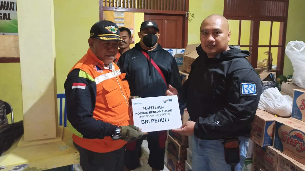 BRI Peduli Salurkan Bantuan Tanggap Bencana Erupsi Gunung Semeru