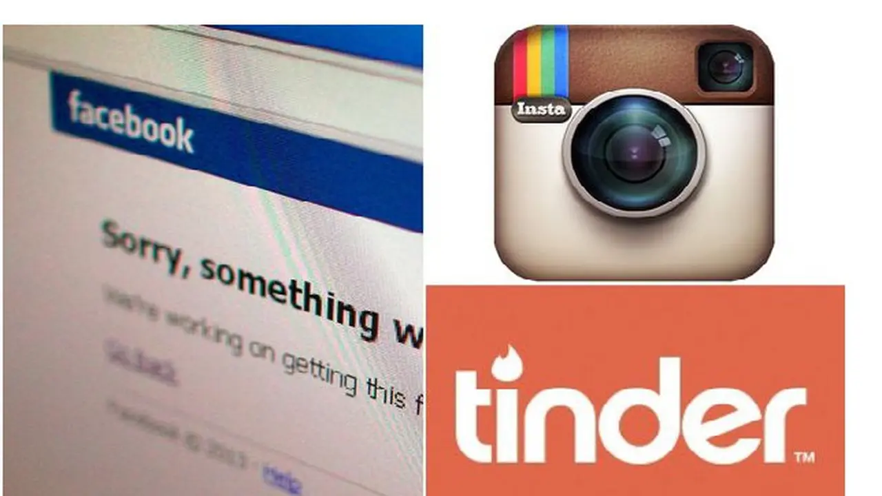 Facebook, Instagram dan Tinder Down