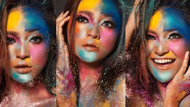 Gaya Marshanda Pemotretan Bertema Artsy (sumber: instagram/marshanda99)