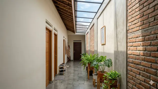 Rumah 1 Lantai Konsep Skylight