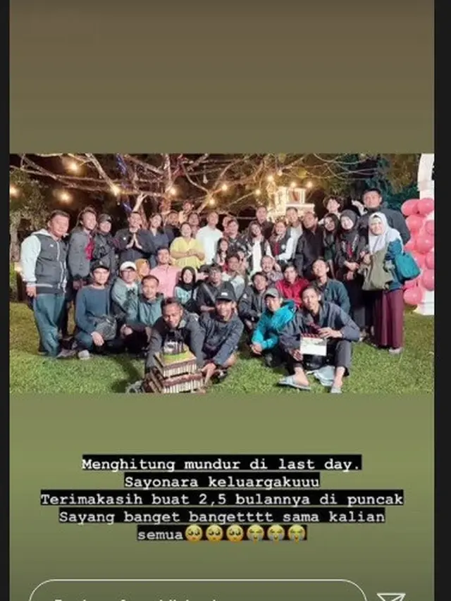 hari terakhir syuting Mega Series Istri Impian