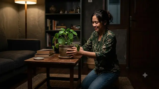 Kesalahan Menaruh Tanaman Indoor di Dalam Rumah/AI Generated