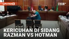 Sidang Razman Nasution vs Hotman Paris Berakhir Ricuh