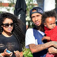 Tyga, Blac Chyna, dan King Cairo (via spillthatea.com)