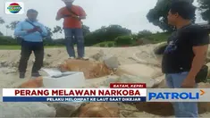 Meski sempat hilang, sabu seberat 6 kilogram yang disimpan dalam kotak berhasil ditemukan dan diserahkan ke Polres Barelang.