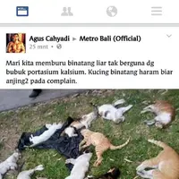 Mereka dikecam karena lakukan pembunuhan massal terhadap kucing (foto:facebook)