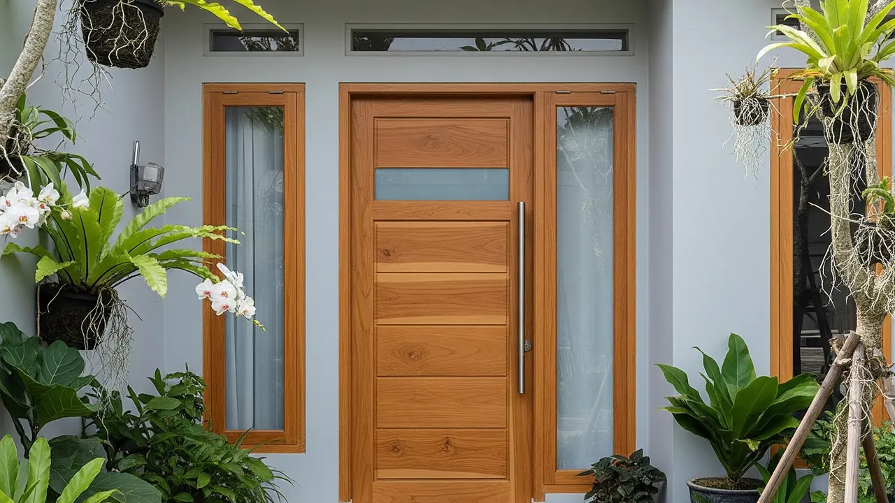 Desain Pintu Utama yang Bikin Rumah Kecil Terlihat Elegan dan Modern