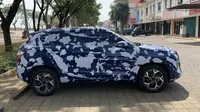 Hyundai Creta dengan balutan kamuflase. (ist)